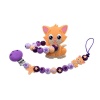 SET AUS NUGGIKETTE UND RASSELI AUS SILIKON KATZE LACHS