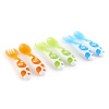 Munchkin Gabel und Löffel Set, 6-teilig - orange, blau, grün – Bild 4