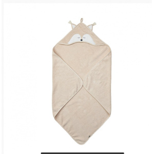 Pippi Badetuch mit Kapuze - beige