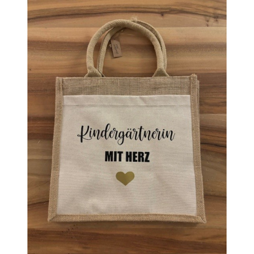Strandtasche S Abschiedsgeschenk Kindergärtnerin/Lehrerin – Bild 2