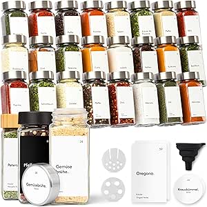 Gewürzgläser Deckel silber – Bild 3